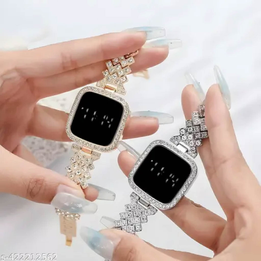Full Diamond Touch Screen LED Watch For Girl