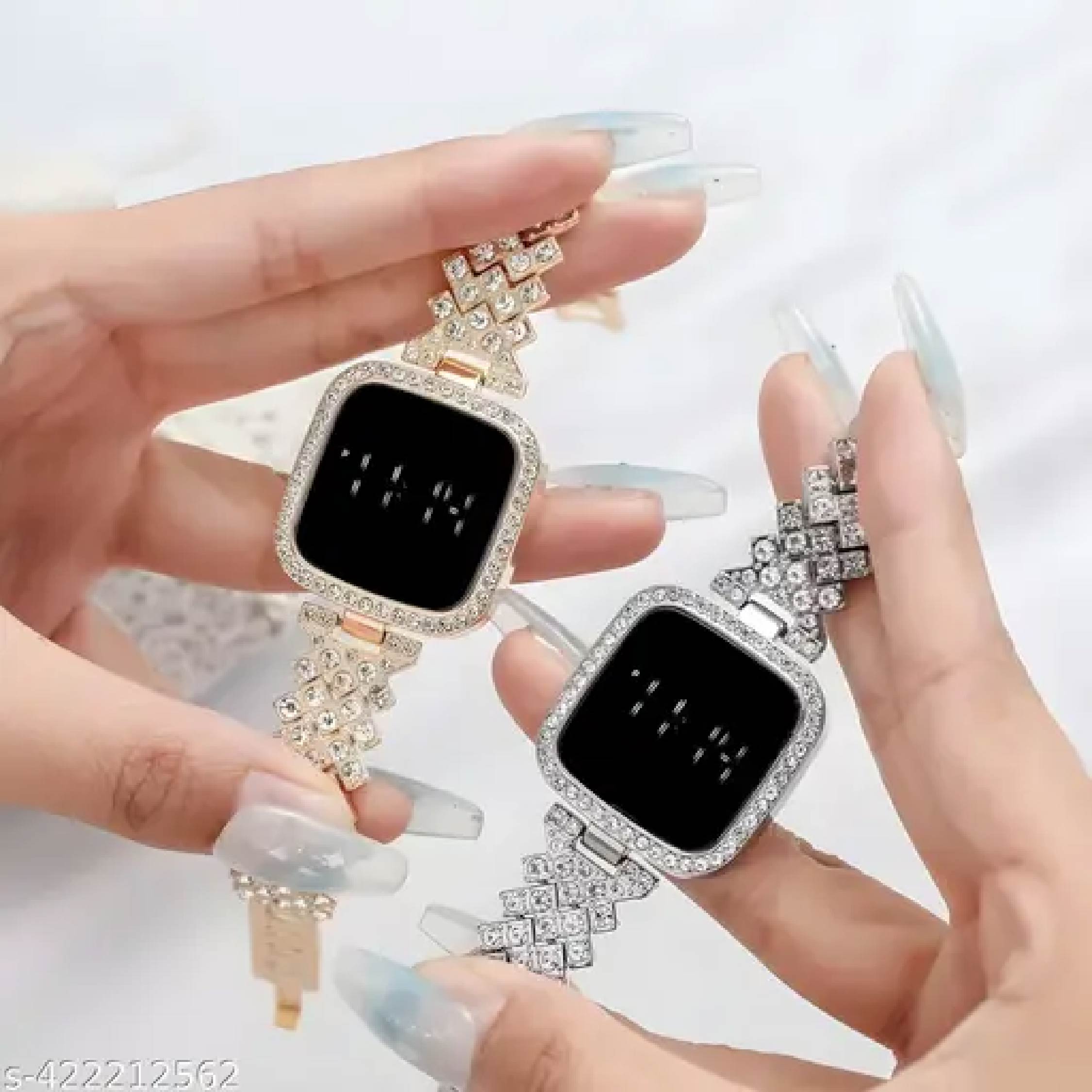 Full Diamond Touch Screen LED Watch For Girl