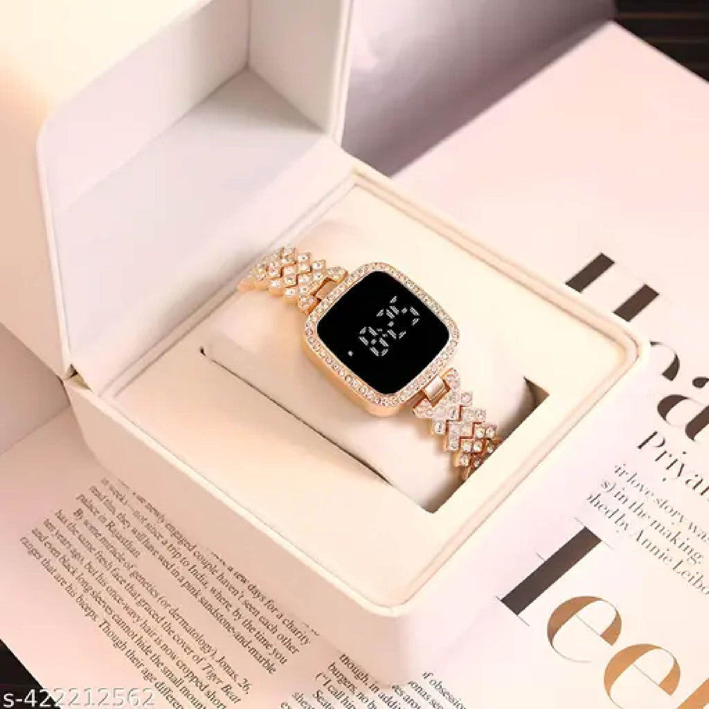 Full Diamond Touch Screen LED Watch For Girl